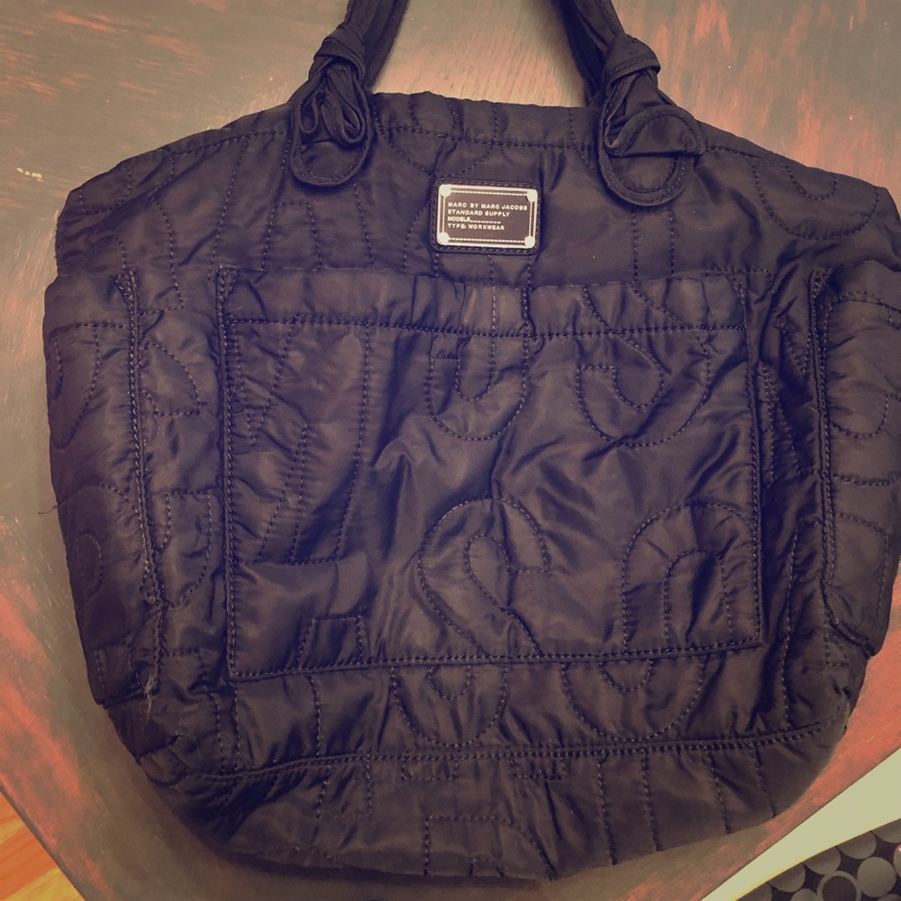 Marc Jacobs Black Nylon Washable Diaper Bag